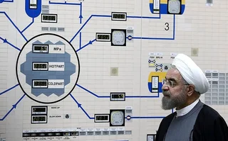 Then-Iranian President Hassan Rouhani visits the Bushehr nuclear facility (Photo: Mohammad Berno/Iranian Presidency Office)