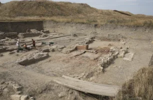 The archaeological site of the Panagoria synagogue. (Photo: Volnodlo Pangoria Foundation)