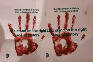 A poster Israelis are accused on hanging up under the supervision of Iranian intelligence, released on July 16, 2024. (Photo: Shin Bet)