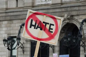 Protest at a college campus over anti-Semitism. (Photo: Wikimedia Commons)