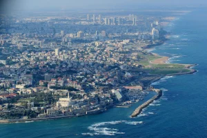 Airview of the coastal city of Bat Yam, near Tel Aviv. July 21, 2010. Photo: Moshe Shai/FLASH90