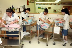 Maternity department at a hospital in Jerusalem. Photo by Abir Sultan/FLASH90