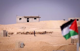 The village of Khashem Al-Karm , south of Yatta, in the West Bank on January 25, 2023. Photo by Wisam Hashlamoun/Flash90