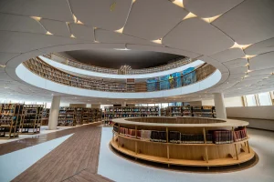 The new building of the National Library of Israel in Jerusalem, on September 7, 2023. Photo by Yonatan Sindel/Flash90