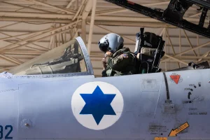 Israel Air Force fighter jet F-15, at the Tel Nor airforce base. January 01, 2024. Photo by Moshe Shai/FLASH90