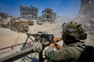 Israeli soldiers operating in Rafah, in the southern Gaza Strip, on July 22, 2024 (Photo: Oren Cohen/Flash90).