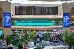 Travellers at Ben Gurion International Airport, May 13, 2025. Photo by Nati Shohat/Flash90