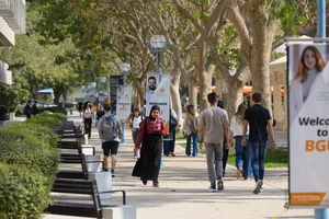 Students at Ben Gurion University, in Beer Sheba. November 04, 2025. Photo by Liron Moldovan/Flash90