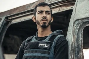Saleh Al-Jafarawi Gaza journalist, October 13 2025. Photo: (Photo used under section 27A of the copyright law).