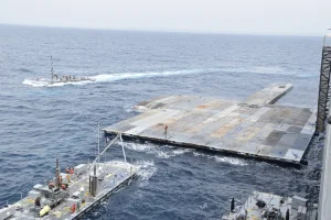 The US Pier for Humanitarian Aid to the Gaza Strip, 2024 (Photo: CENTCOM).