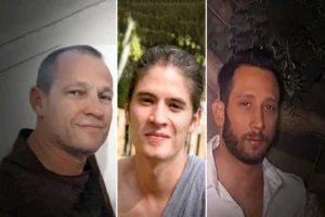 Bodies of Israeli hostages Orion Hernandez, Hanan Yablonka, and Michel Nisenbaum found in Gaza, On May 24, 2024 (Photo: Israeli Foreign Ministry).