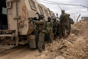 IDF soldiers operate in Nur al-Shams refugee camp in February 2025. Photo: IDF Spokesperson