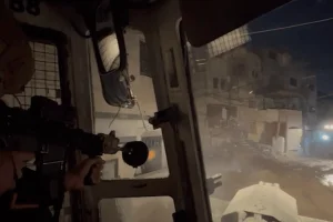 Israeli forces target terrorist operatives during a counterterrorism operation in Jenin, January 21, 2025. Photo: Screenshot of IDF footage.