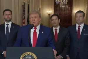 President Donald J. Trump Delivers Address to the Nation, June 21, 2025. Photo: Screenshot The White House X