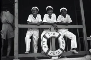 Israeli Navy camp, Haifa — January 1, 1948. (Photo: KKL Archive)
