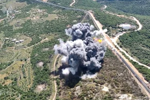 IAF attacks on terrorist infrastructures, military buildings and ammunition depots of Hezbollah, May 2024 (Photo: Screenshot).