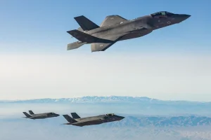 Israeli F-35 fighter jets on the way to carry out strikes in Iran during Operation Roaring Lion, March 16, 2026 (Photo by IDF).