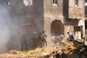 Troops of the Kfir Brigade under the command of the 36th Division, are operating in the southern Khan Yunis area in the Gaza Strip. July 2 2025. Photo; IDF