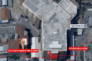 The IDF struck senior Hamas operatives inside a command center hidden within Nasser Hospital in Khan Younis. May 12, 2025. (Photo: IDF)