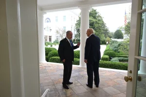 Prime Minister Benjamin Netanyahu Meeting with US President Donald Trump at the White House, September 29 2025 Photo: Avi Ohayon (GPO)