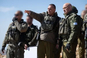 Eyal Zamir, Chief of the General Staff in buffer zone in Syria April 20, 2025. Photo: IDF