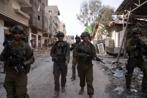 IDF soldiers at El-Amal neighborhood in the Gaza Strip, April 3, 2024 (Photo: IDF).