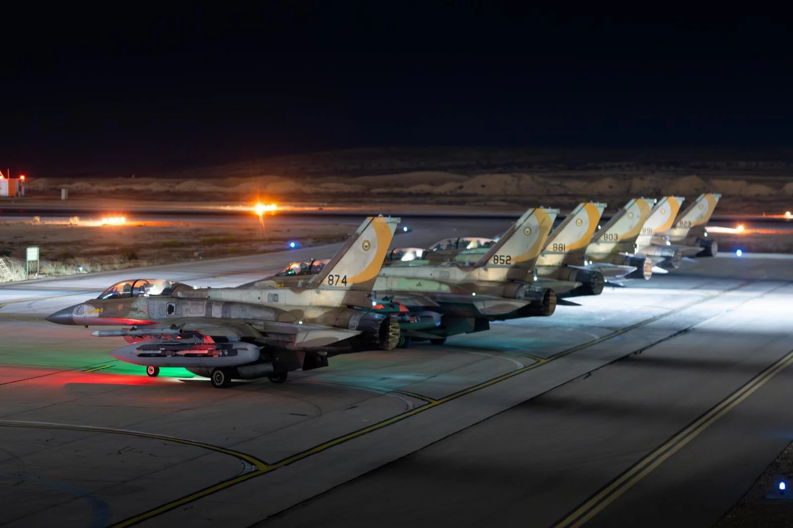 Israeli Air Force aircraft taking off and landing, June 13 2025. Photo: IDF