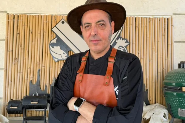 Ruben Eduardo Maislos, Captain of Israeli team that will compete for the first time in the Al Frugoni Fire Meat Up competition in Texas, August 9, 2026 (Photo used under section 27A of the copyright law).