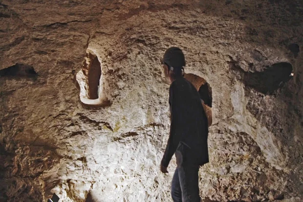 The biggest hiding complex discovered in the Galilee, at Huqoq, 2024 (Photo: Emil Aladjem/IAA).