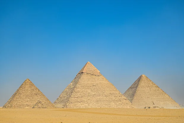 A general view of the Pyramids of Giza (L-R) Menkaure, Khafre, and Khufu (Photo: DPA/Picture Alliance)