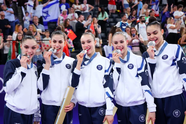 Olympic sensation: Silver medal for Israel's rhythmic gymnastics brings new Israeli Olympic record to 7