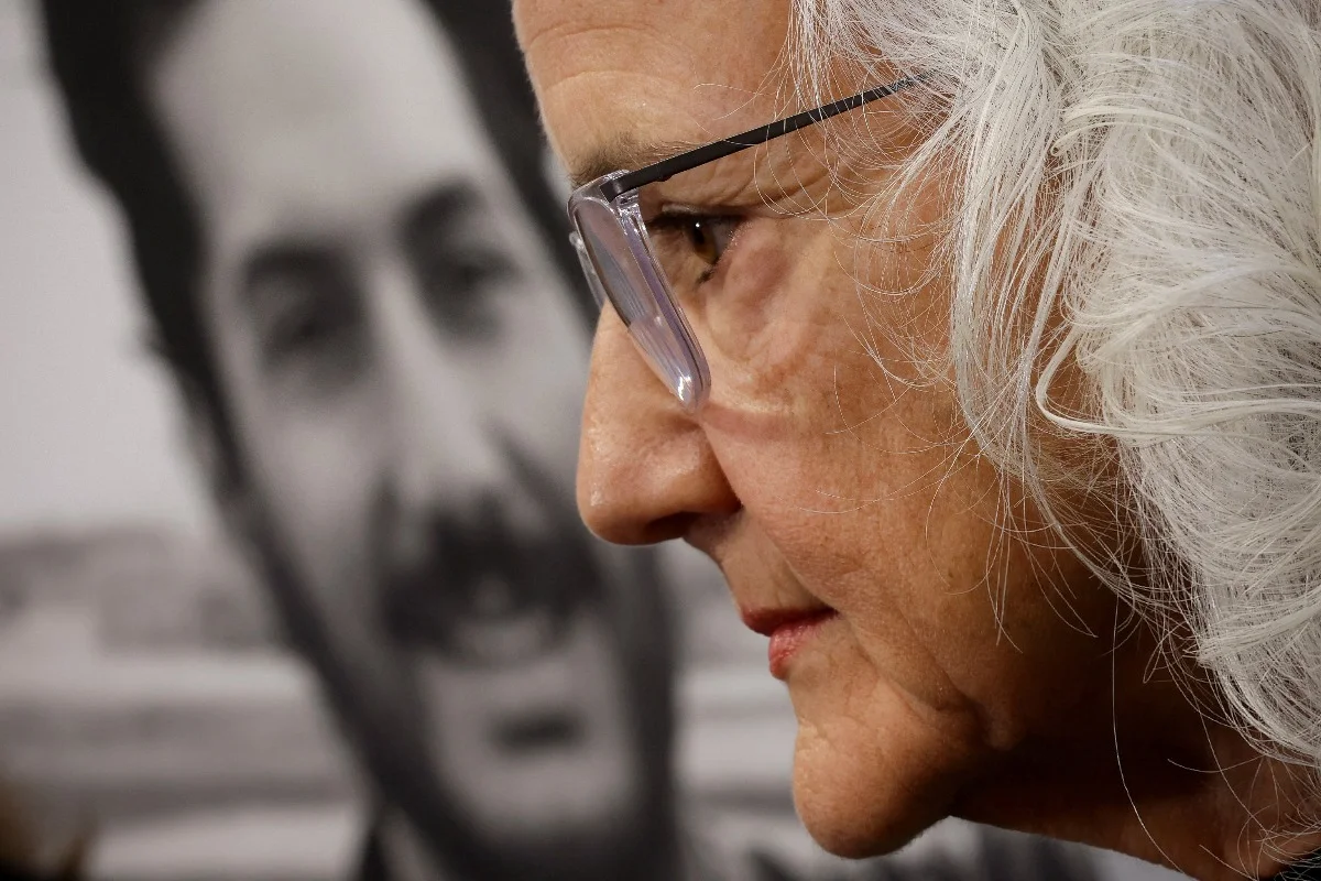 Debra Tice, mother of journalist Austin Tice who disappeared while reporting in Syria in 2012, during a news conference at the National Press Club in Washington, U.S., May 2, 2023. REUTERS/Evelyn Hockstein/File Photo