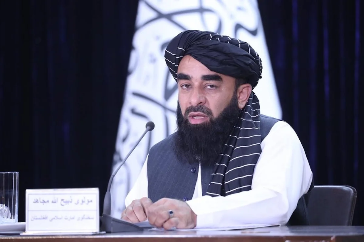 Taliban spokesman Zabihullah Mujahid