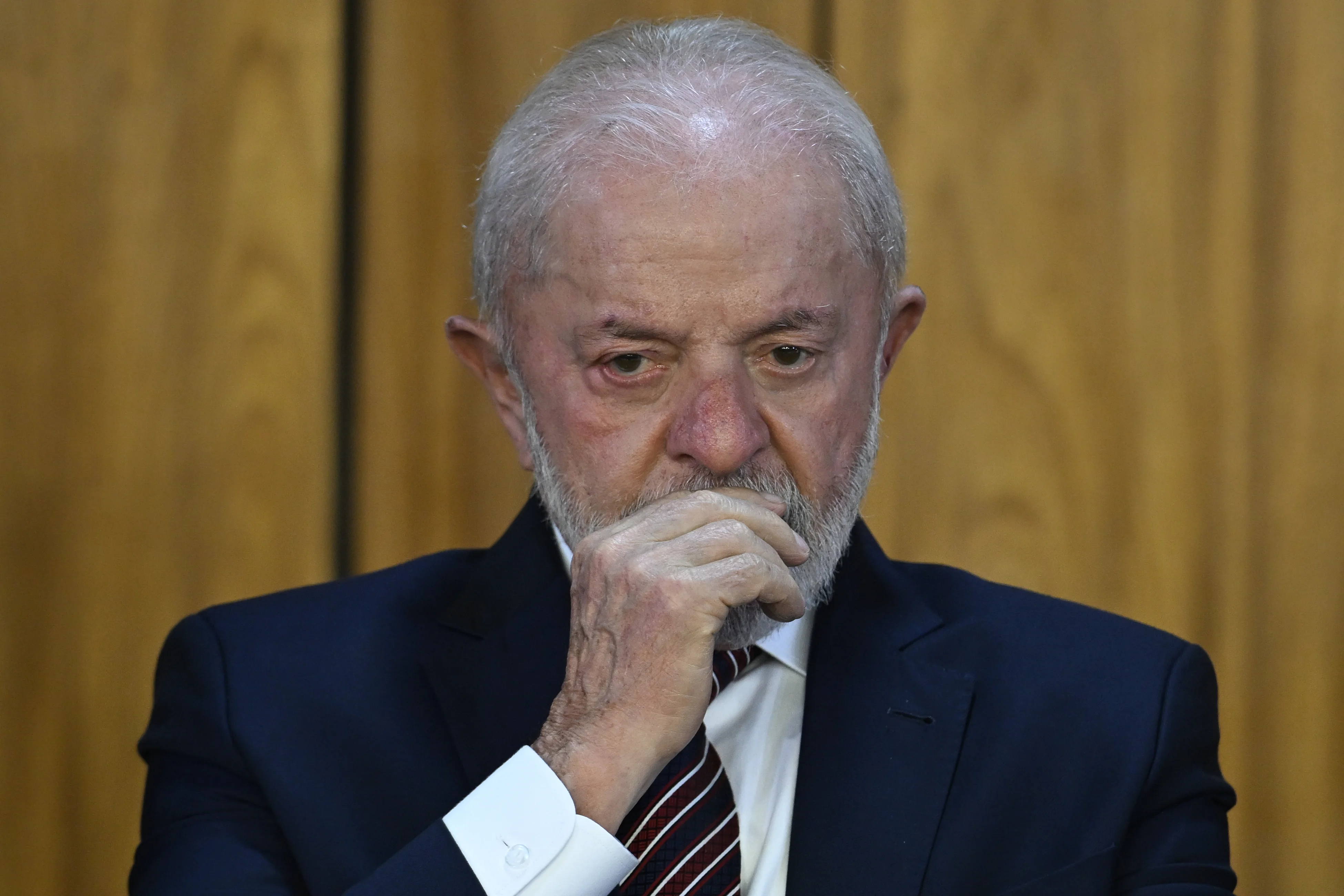 The president of the Republic of Brazil, Luiz Inácio Lula da Silva, at the Planalto Palace on July 28, 2025. (Photo: Reuters/Mateus Bonomi/AGIF)