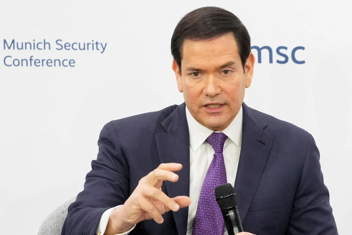 Rubio speaking at the MSC