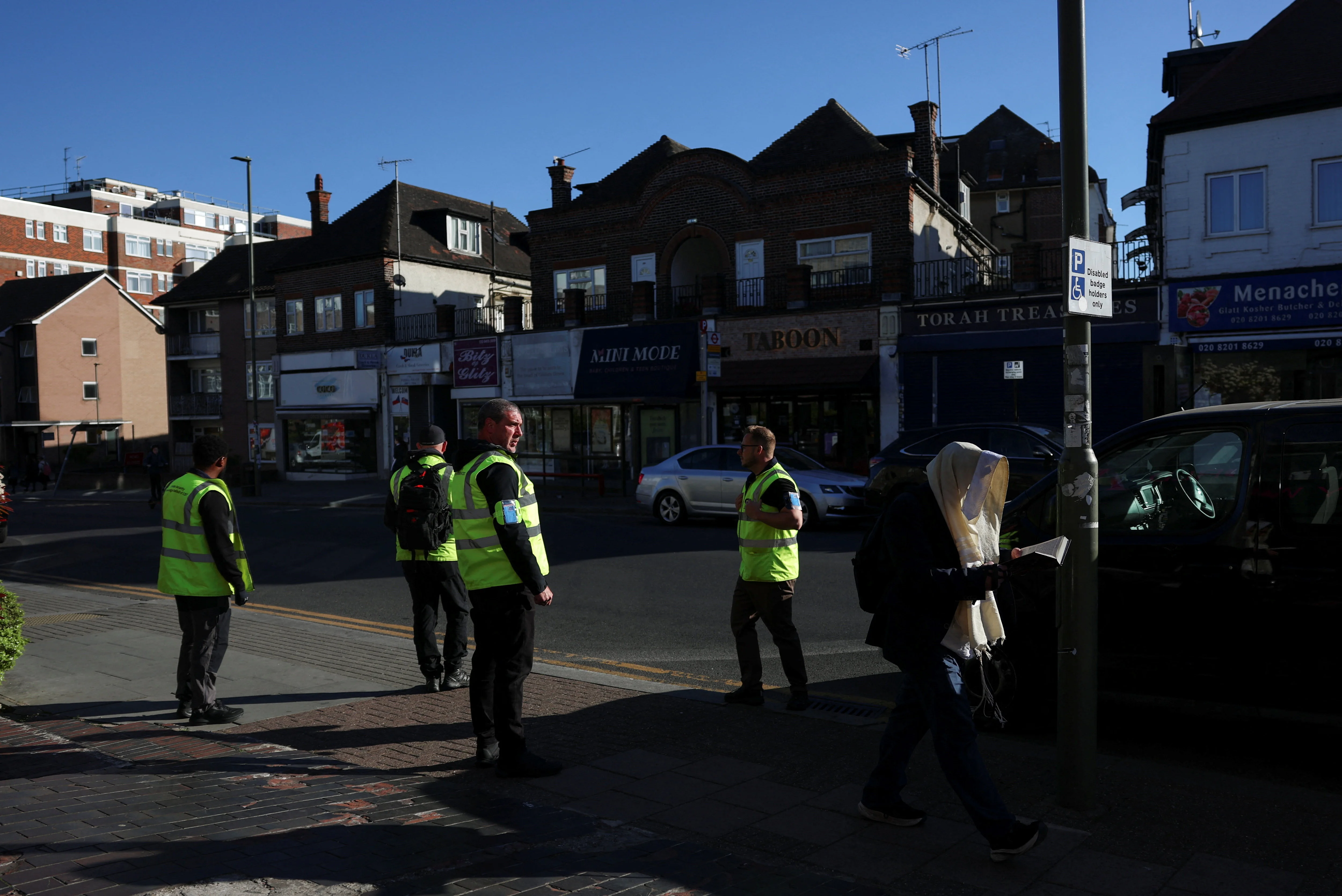 Aftermath of a stabbing incident in London