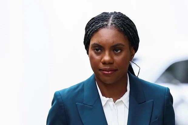 Britain's Conservative Party Leader Kemi Badenoch leaves Broadcasting House on the day of her appearance on the BBC's Sunday with Laura Kuenssberg show in London, Britain, May 3, 2026. (Photo: REUTERS/Jack Taylor)
