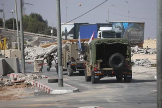 Israeli forces maintain closures and take over Palestinian homes for military use in the Deir Baha area of Hebron as the military operation continues following a shooting attack that killed two Israeli soldiers a day earlier, October 24, 2026. (Photo: Mosab Shawer/JNA via ZUMA Press Wire)