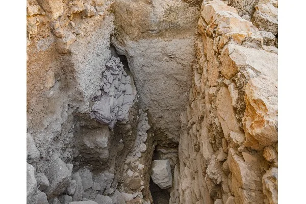 Section of the monumental fortifications which protected the kings of Jerusalem (Photo: Eliyahu Yanai, City of David).