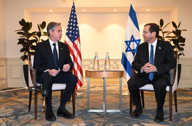 Blinken's 4th visit to Israel since Iron Swords war began, will meet with Herzog and Netanyahu