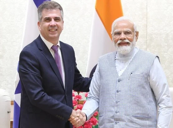 Israel and India discuss close ties and Abraham Accords during Israeli foreign minister's visit to New Delhi