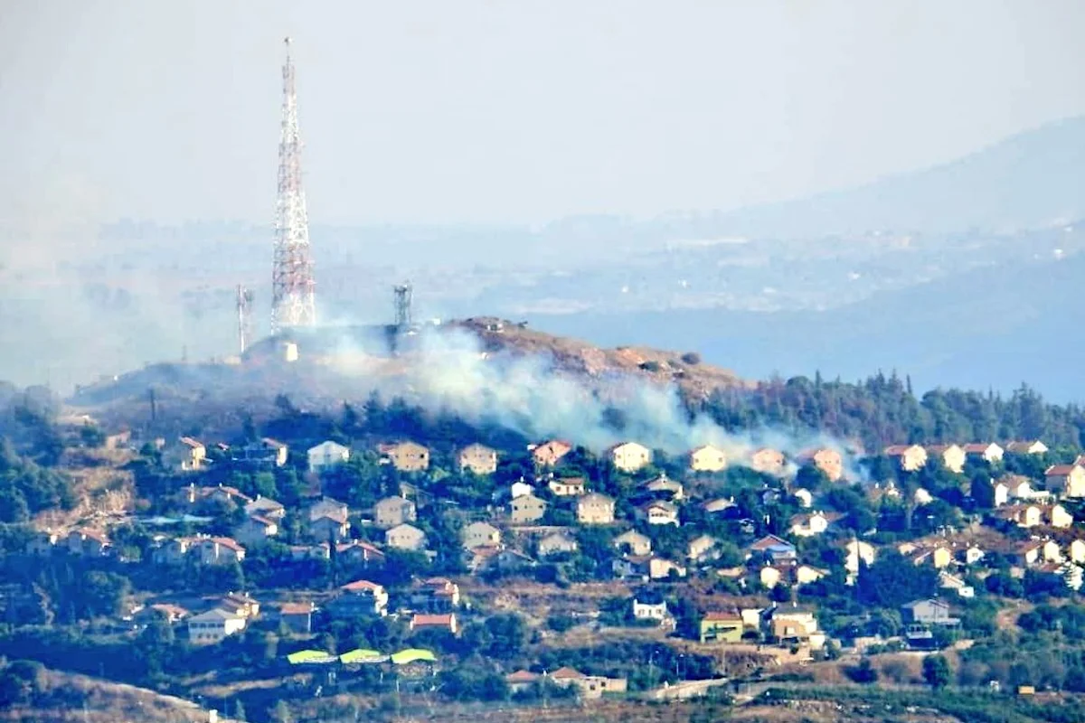Hezbollah rocket attack on northern Israel, June 22, 2024 (Photo: Social media)
