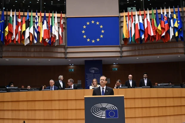 'Detect the symptoms of the pandemic of anti-Semitism and fight it at all costs,' Herzog implores EU leaders