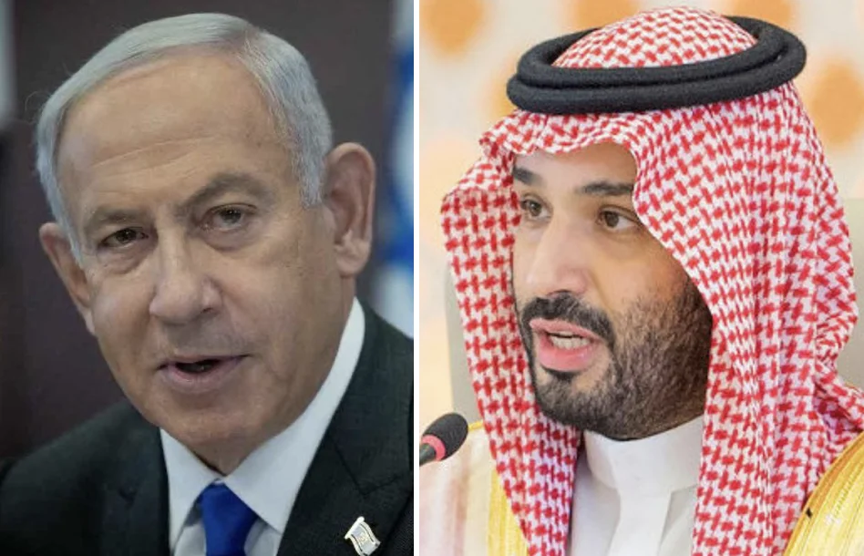 (Photo: Yonatan Sindel/Flash90, Bandar Algaloud/Courtesy of Saudi Royal Court/Handout via REUTERS)