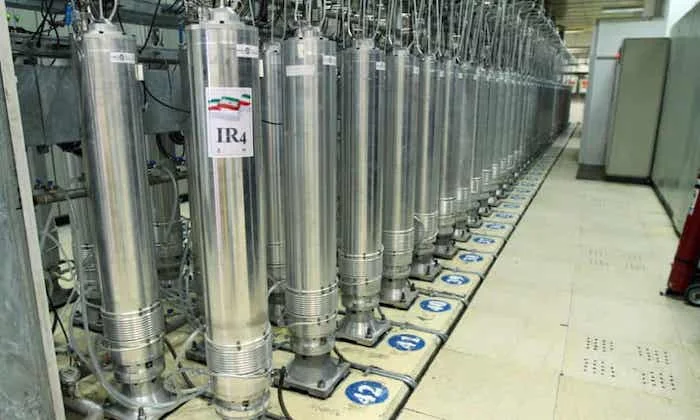 Centrifuge machines at the Natanz nuclear site. US intelligence sources say an explosion destroyed the power that supplies the advanced centrifuges. Photo: Atomic Energy Organization of Iran Handout/EPA)