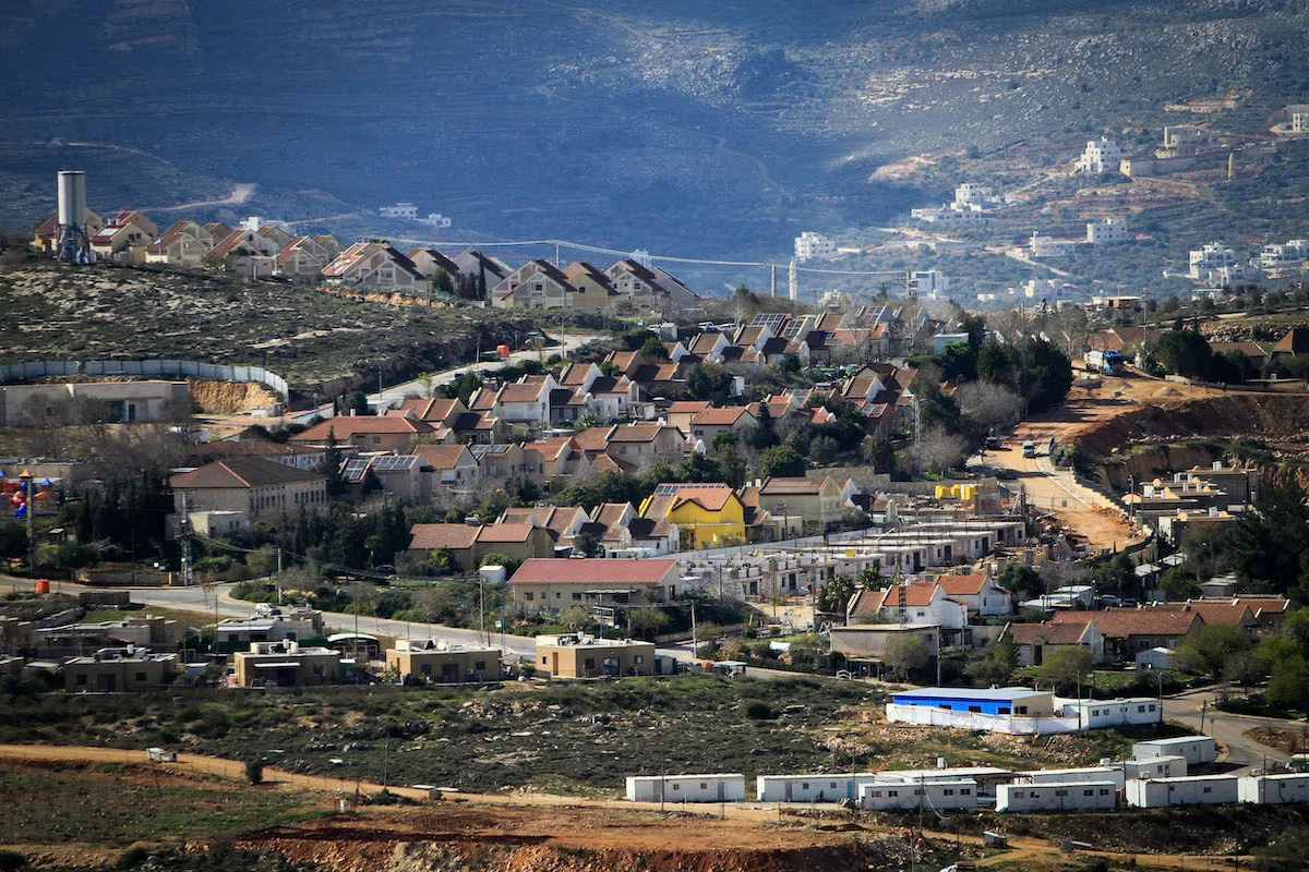 View of the Jewish settlement Shvut Rachel, in Samaria