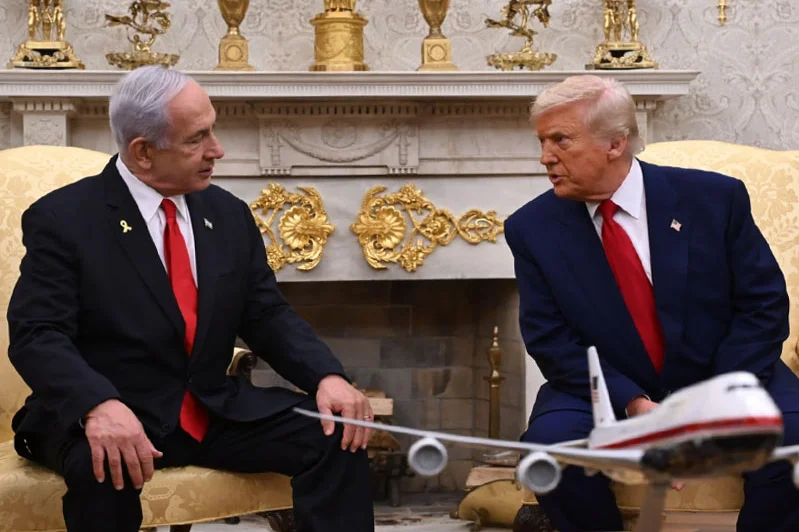 PM Netanyahu with US President Donald Trump at the White House in Washington, 7 April 2025. Photo: Gov.IL, GPO/Avi Ohayon