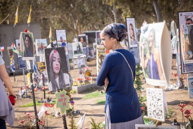 Israelis visit the site of the Nova music festival massacre in southern Israel. January 29, 2025. Photo by Miriam Alster/Flash90