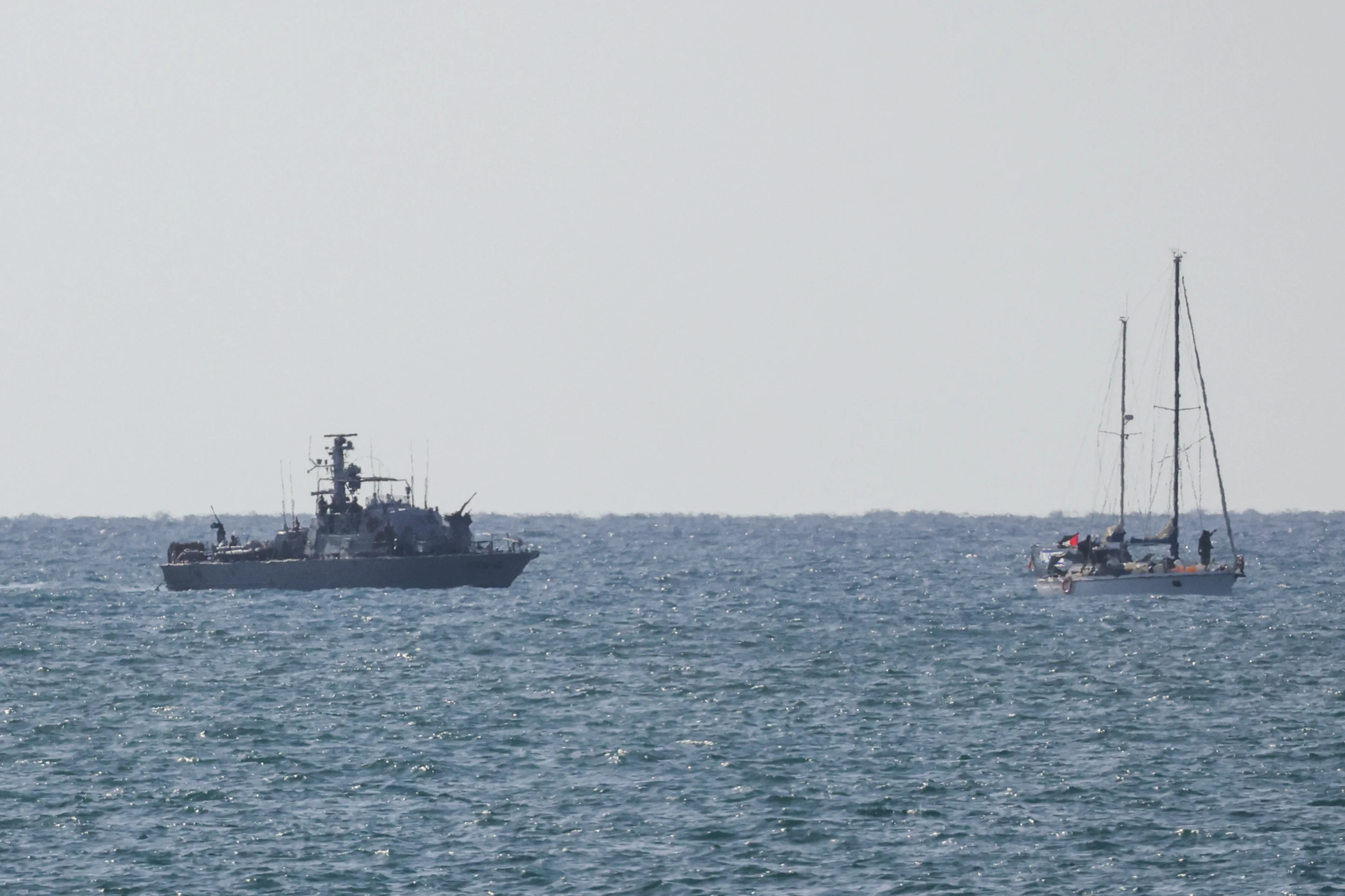 A boat attempting to break the maritime blockade on Hamas-ruled Gaza. (Photo: Jamal Awad/Flash90)