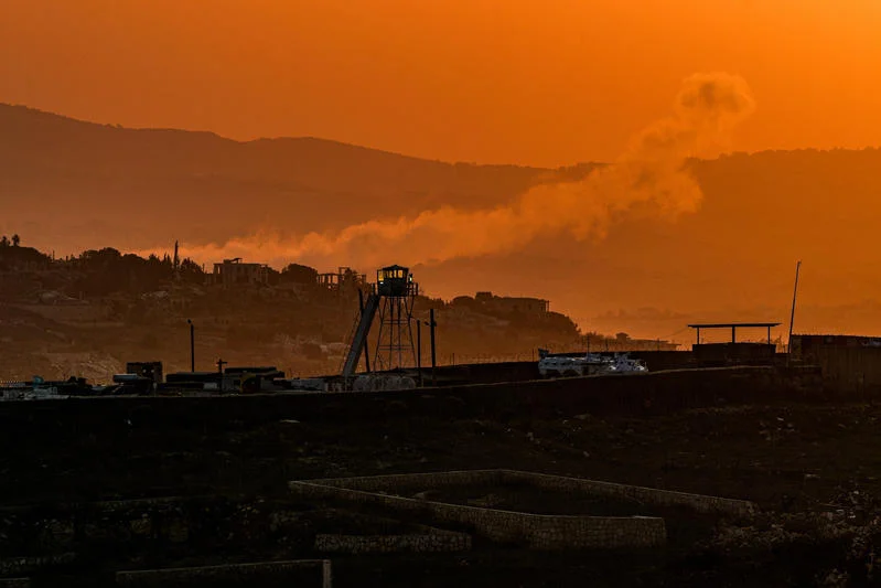 Smoke rises from Israeli airstrikes in southern Lebanon, as seen from the Israeli side of the border, December 4, 2025. Photo by Ayal Margolin/Flash90